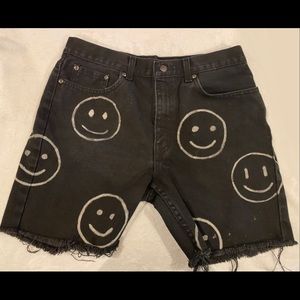 CUSTOM Smiley Face Shorts
